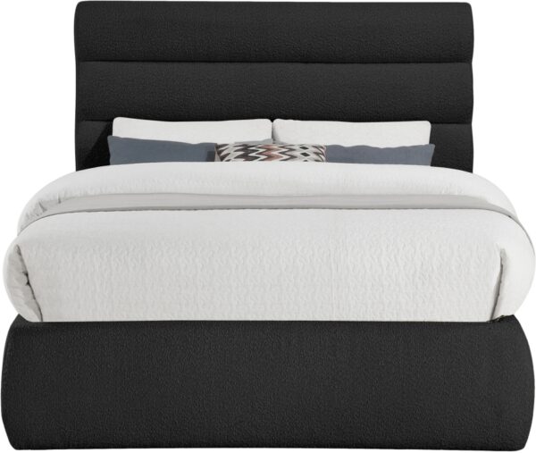 Adam Boucle Fabric Upholstered Bed