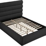 Adam Boucle Fabric Upholstered Bed
