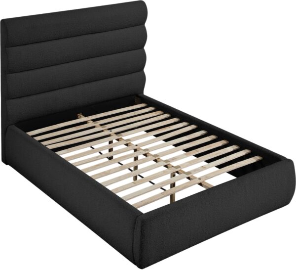 Adam Boucle Fabric Upholstered Bed
