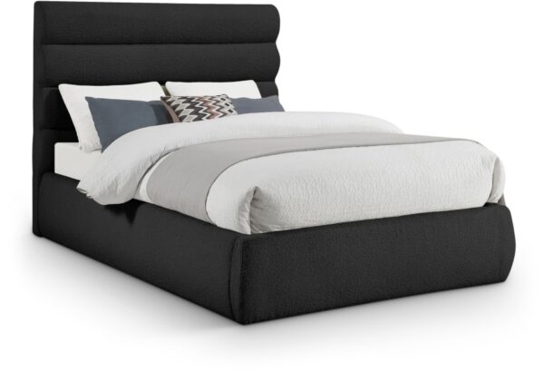 Adam Boucle Fabric Upholstered Bed