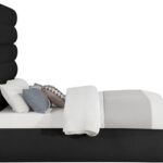 Adam Boucle Fabric Upholstered Bed