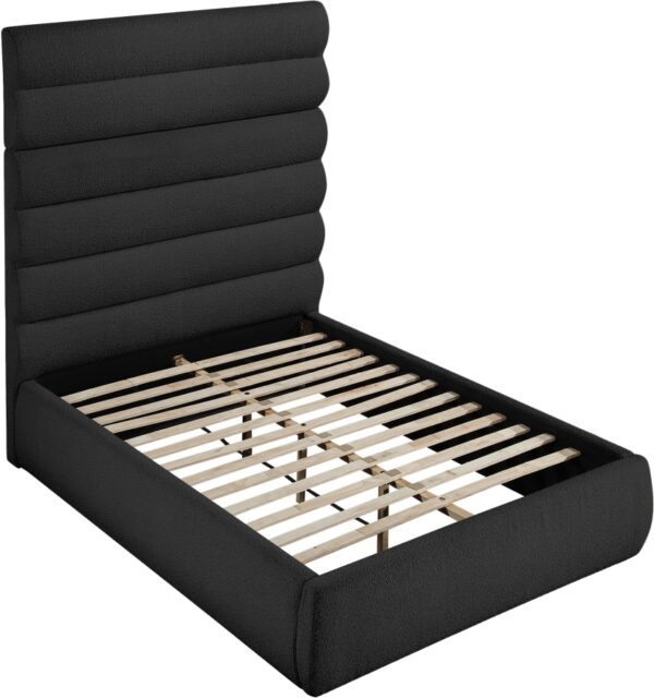 Adam Boucle Fabric Upholstered Bed