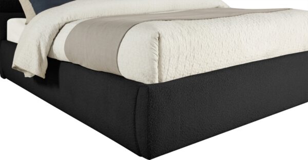 Adam Boucle Fabric Upholstered Bed