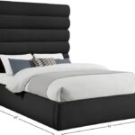 Adam Boucle Fabric Upholstered Bed