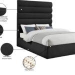 Adam Boucle Fabric Upholstered Bed