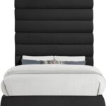 Adam Boucle Fabric Upholstered Bed