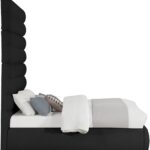 Adam Boucle Fabric Upholstered Bed