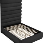 Adam Boucle Fabric Upholstered Bed