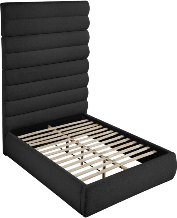 Adam Boucle Fabric Upholstered Bed