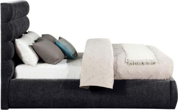 Adam Chenille Fabric Upholstered Bed