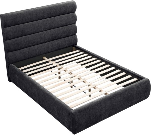 Adam Chenille Fabric Upholstered Bed