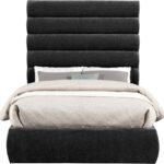 Adam Chenille Fabric Upholstered Bed