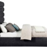 Adam Chenille Fabric Upholstered Bed