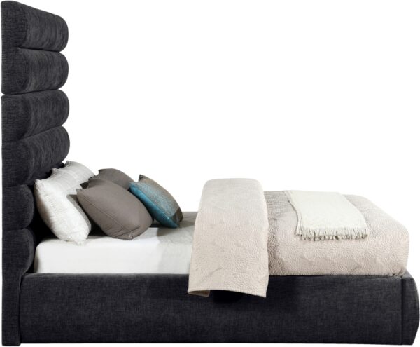 Adam Chenille Fabric Upholstered Bed