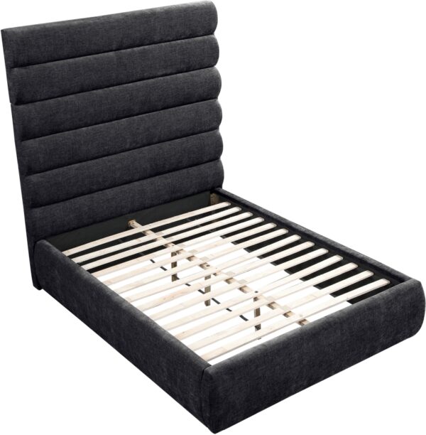 Adam Chenille Fabric Upholstered Bed