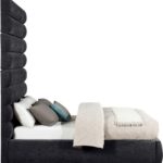 Adam Chenille Fabric Upholstered Bed