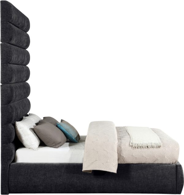 Adam Chenille Fabric Upholstered Bed