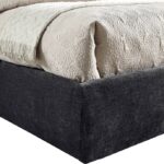 Adam Chenille Fabric Upholstered Bed