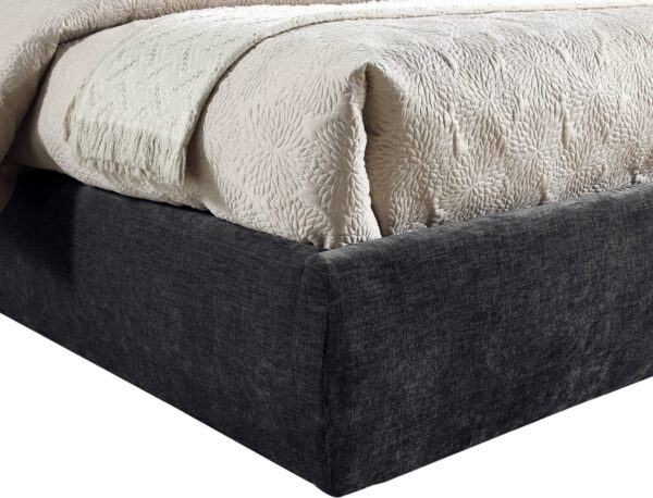 Adam Chenille Fabric Upholstered Bed