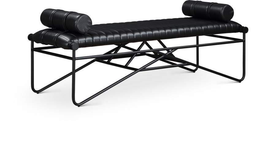 Gatsby Vegan Leather Upholstered Bench