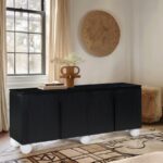 Cardiff Laquer And Oak Veneer Sideboard / Buffet