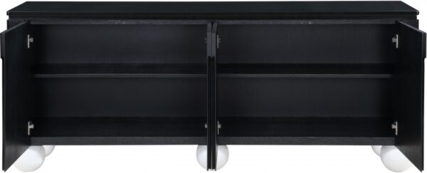 Cardiff Laquer And Oak Veneer Sideboard / Buffet