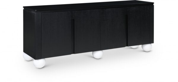 Cardiff Laquer And Oak Veneer Sideboard / Buffet