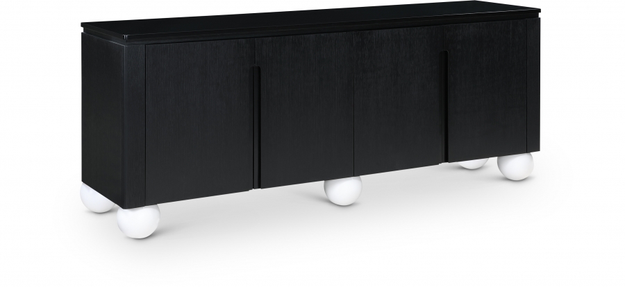 Cardiff Laquer And Oak Veneer Sideboard / Buffet