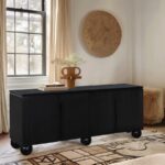 Cardiff Laquer And Oak Veneer Sideboard / Buffet