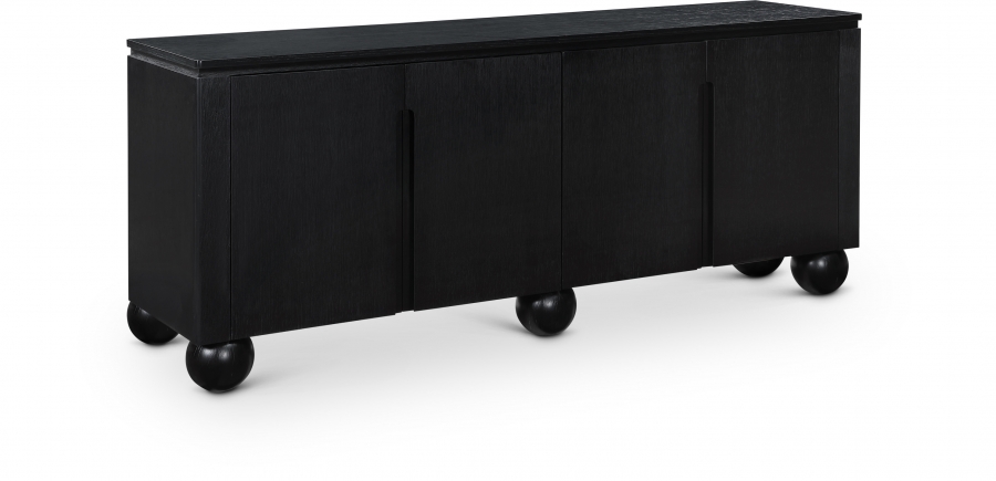 Cardiff Laquer And Oak Veneer Sideboard / Buffet