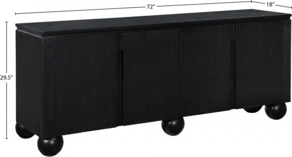 Cardiff Laquer And Oak Veneer Sideboard / Buffet