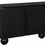 Cardiff Laquer And Oak Veneer Sideboard / Buffet