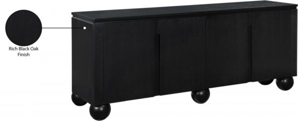 Cardiff Laquer And Oak Veneer Sideboard / Buffet