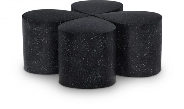 Petal Terrazzo Pattern Iron 4pc. Coffee Table