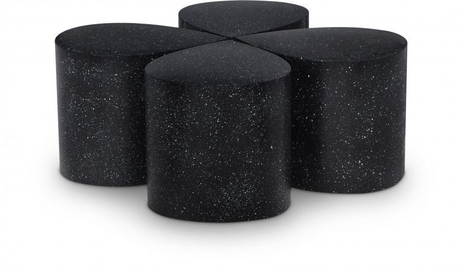 Petal Terrazzo Pattern Iron 4pc. Coffee Table