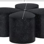 Petal Terrazzo Pattern Iron 4pc. Coffee Table