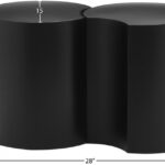 Dimple Iron Nesting 2pc. Modular End / Side Table