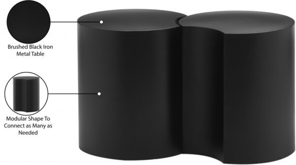 Dimple Iron Nesting 2pc. Modular End / Side Table
