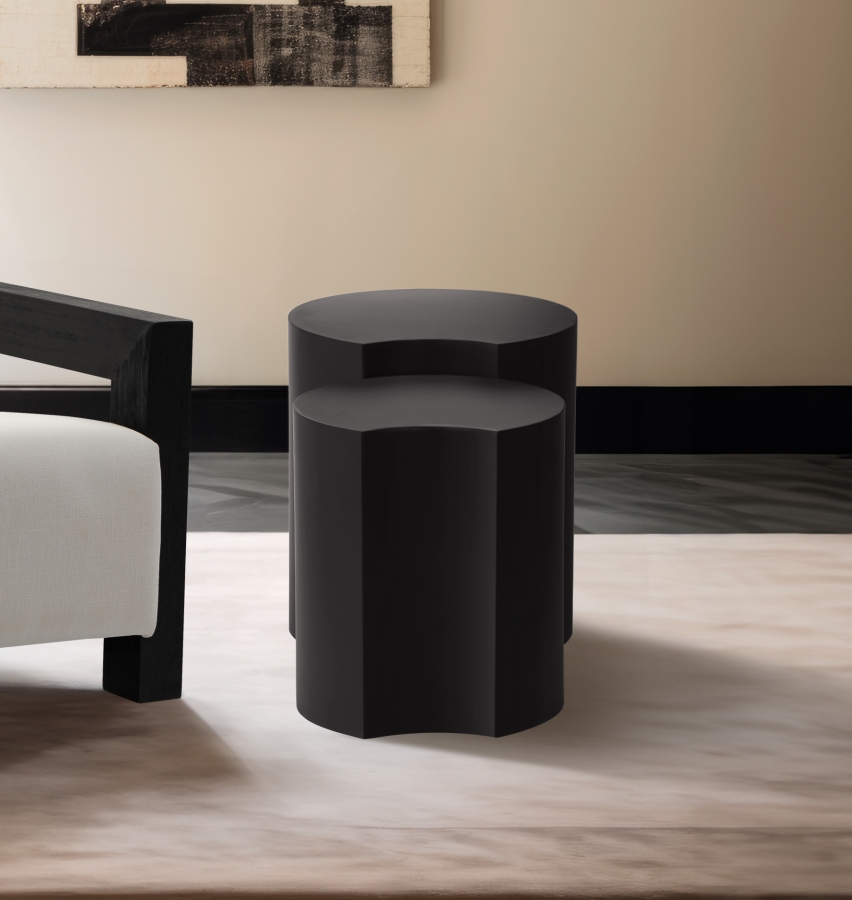 Dimple Iron Nesting 2pc. Modular End / Side Table