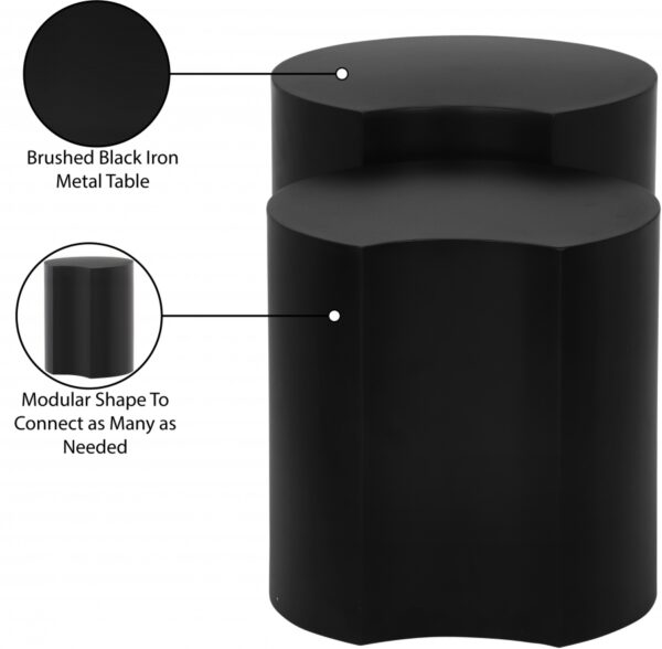 Dimple Iron Nesting 2pc. Modular End / Side Table