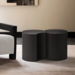 Dimple Iron Nesting 2pc. Modular End / Side Table