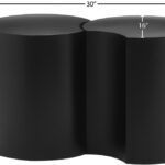 Dimple Iron Nesting 2pc. Modular End / Side Table