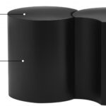 Dimple Iron Nesting 2pc. Modular End / Side Table
