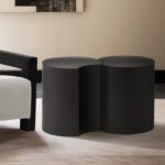 Dimple Iron Nesting 2pc. Modular End / Side Table