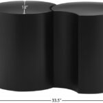 Dimple Iron Nesting 2pc. Modular End / Side Table