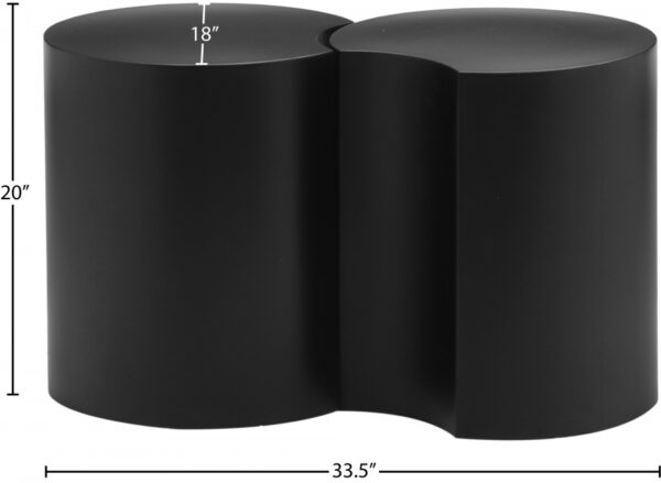 Dimple Iron Nesting 2pc. Modular End / Side Table
