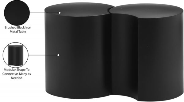 Dimple Iron Nesting 2pc. Modular End / Side Table