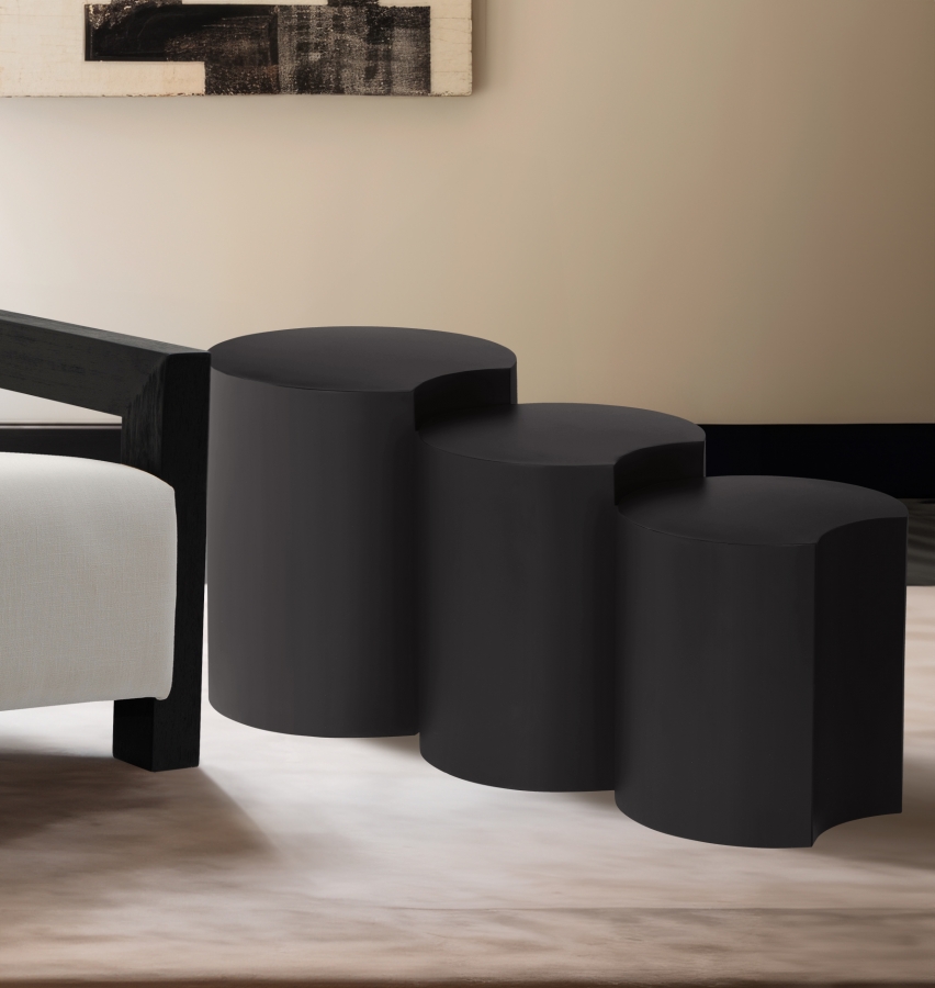 Dimple Iron Nesting 3pc. Modular End / Side Table