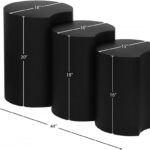 Dimple Iron Nesting 3pc. Modular End / Side Table