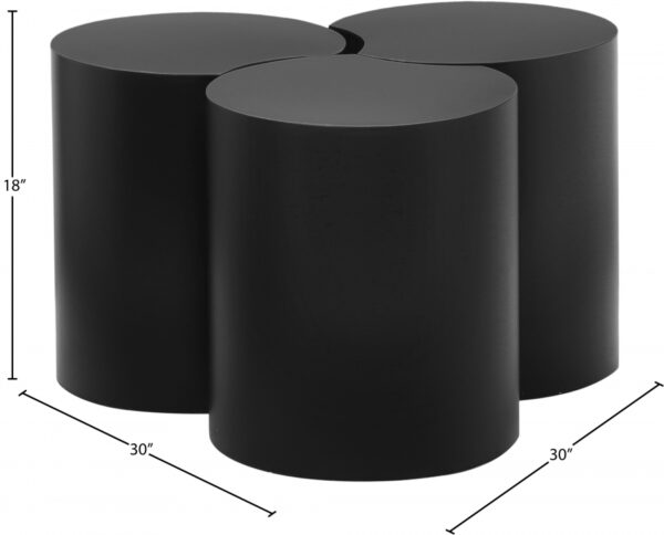 Dimple Iron Nesting 3pc. Modular Coffee Table